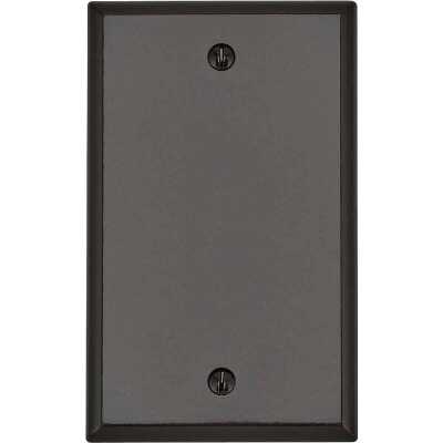 Leviton 1-Gang Standard Thermoset Blank Wall Plate, Brown